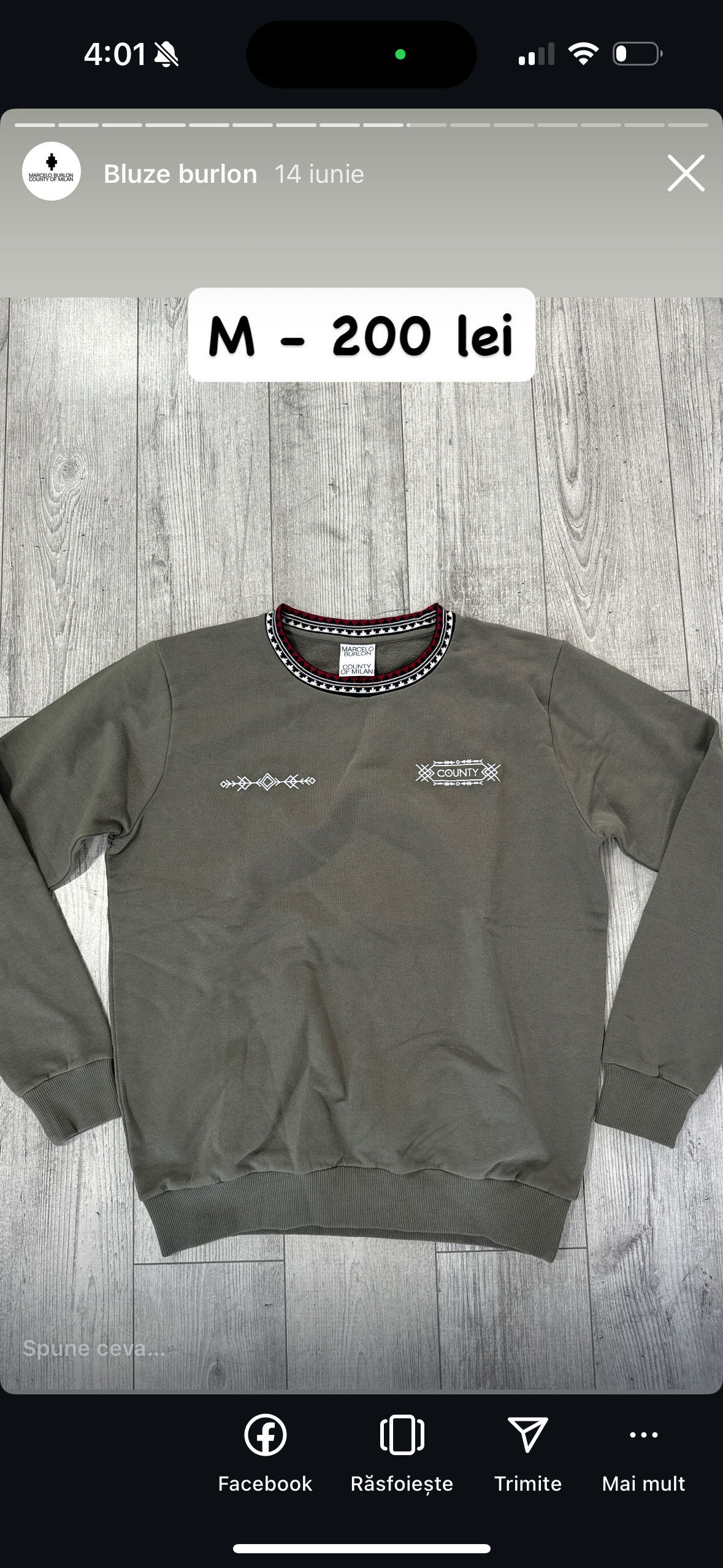 X Bluza burlon